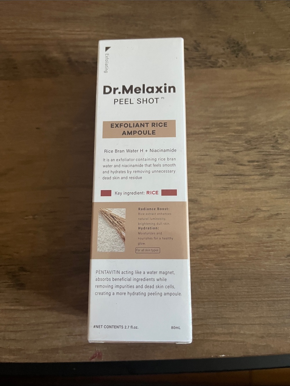 Peel Shot Exfoliant Rice Ampoule - Cream